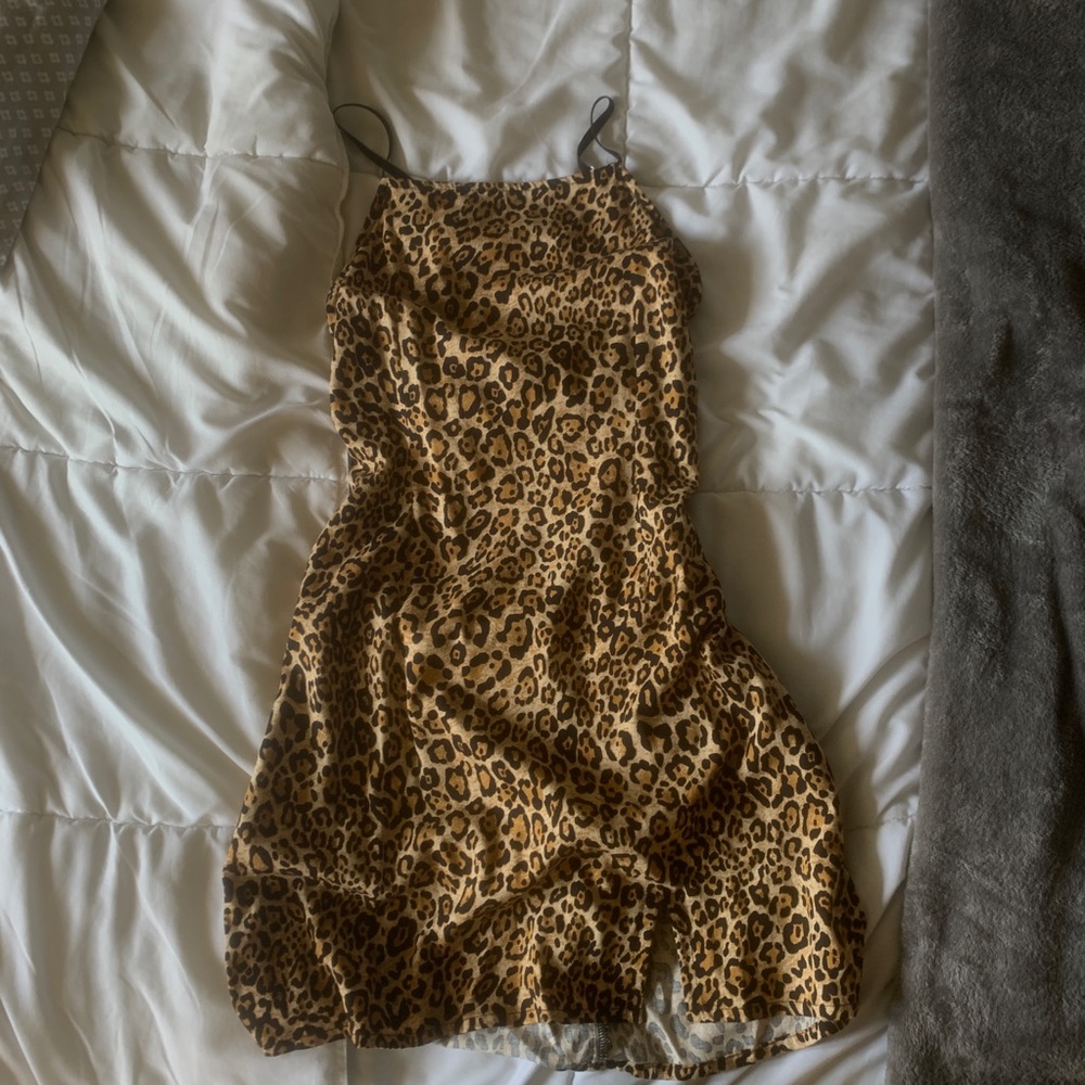 Cheetah print dress